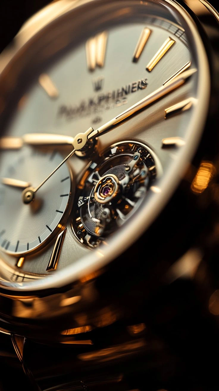 Luxury Patek Philippe watch with intricate gold details and premium finishing