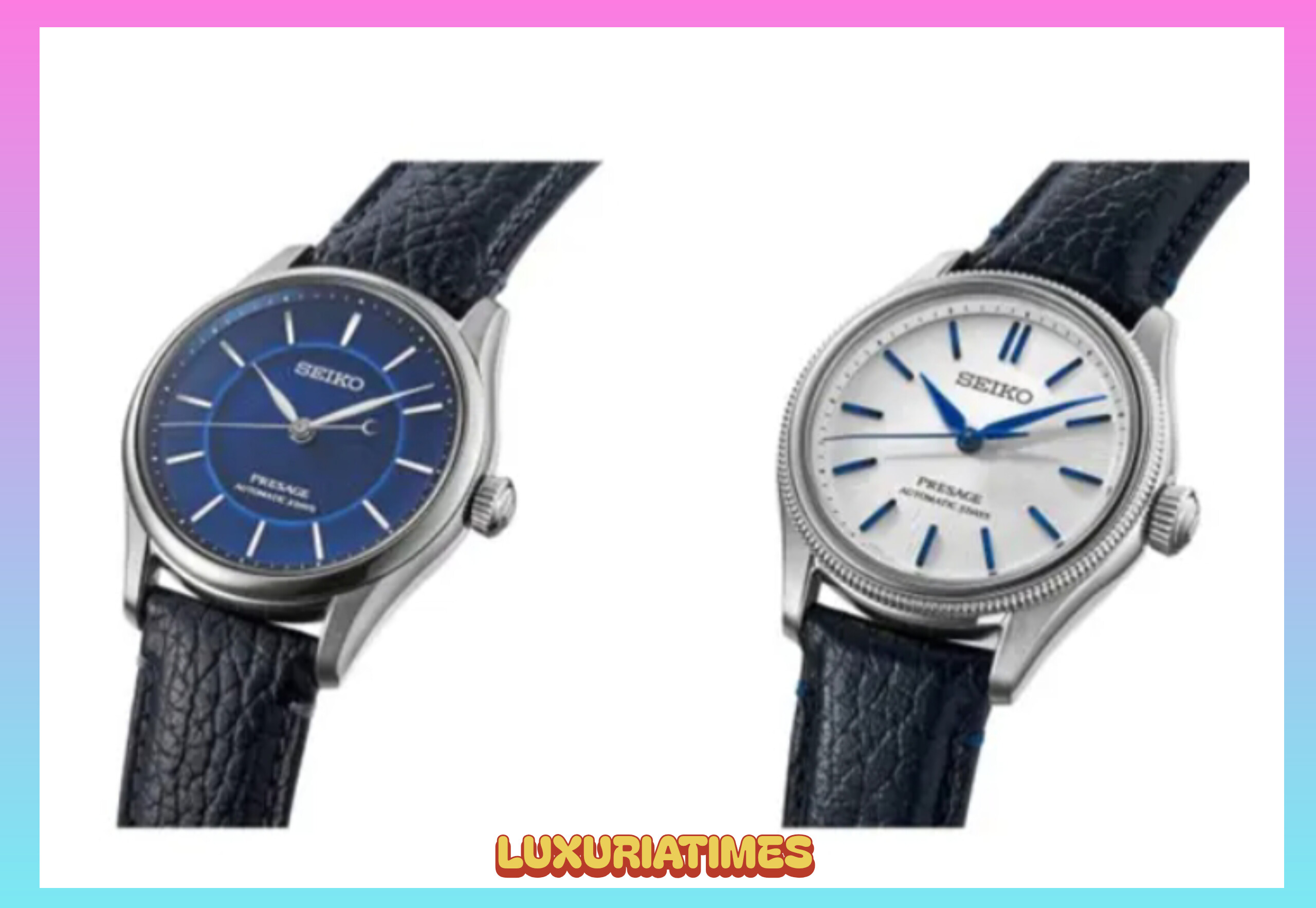 Japanese luxury watches with mirror-polished case and clean minimalist dial